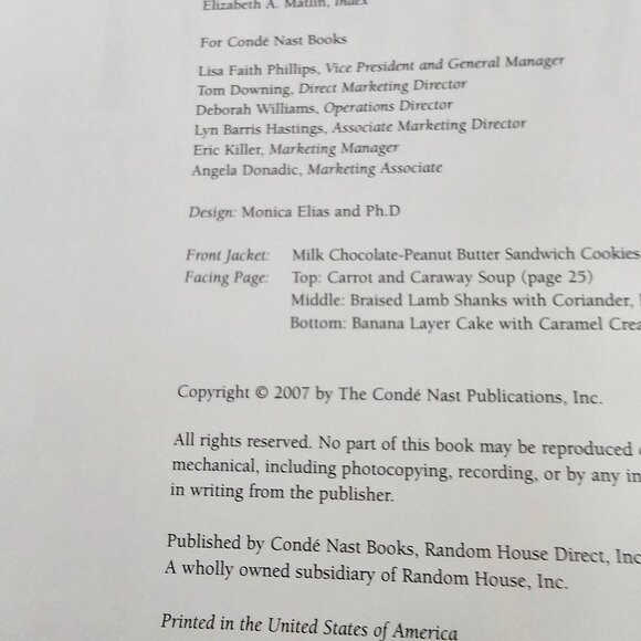 The Flavors Of Bon Appétit 2007 Hardcover Cookbook - Picture 7 of 10